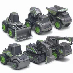 Unbreakable Construction Set of 6 Toys Engineering Construction Vehicle for Chil-9