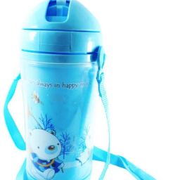 Cartoon Snow Bear Printed Blue Bottle 500 ml-image-10