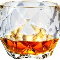 (Pack of 2) Fashioned Whiskey Glass - Heavy Base Rocks Barware Glasses for Scotch, Mixed Drinks, Wine, Bourbon, Juice, Water and Cocktail Drinks 350 Ml Pack of 2 Glass Set Whisky Glass-image-65