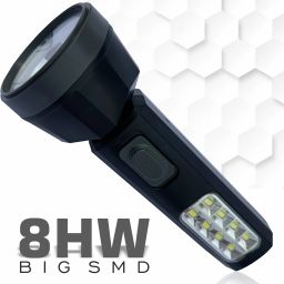 Rechargeable Torch Search Light 30W + 8 High Big SMD Side Light 800 mAh Battery 3 hrs Torch Emergency Light-image-36