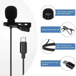 rectitude Type C Collar Microphone for Type C Audio Jack Smartphones Mobile Collar Microphone image 2