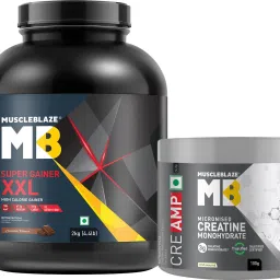 Super XXL, For Muscle Gain, 2 kg with Creatine Monohydrate CreAMP Weight Gainers/Mass Gainers-picture-13
