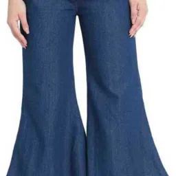 Women Jogger Fit Mid Rise Dark Blue Jeans-image-42