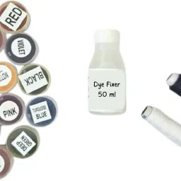 Tie & Dye Kit/Tie & Dye Color With Fixer & Threads-17