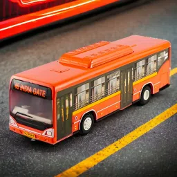 Low Floor Bus For Kids, Durable Quality, Pull Back Action, No Sharp Edges-7