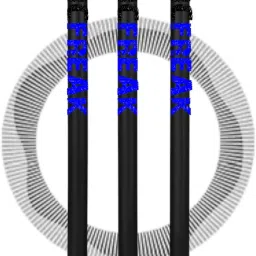 HARD PLASTIC BLUE&BLACK NCRICFREAK STUMP SET WITH CLEAR BAG-picture-13