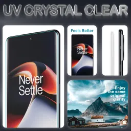 ArmourPro Edge To Edge Tempered Glass for OnePlus 11R 5G, One Plus 11R 5G, 1+ 11R 5G, OnePlus 11R, OnePlus 11 5G, One Plus 11 5G, 1+ 11 5G, OnePlus 11, UV Curved Screen Protector with Easy Installation Kit image 3