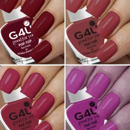 Bright 4 Piece Quick Dry Nail Polish Kit A12 Wine-Mauve-Brown-Plum-23