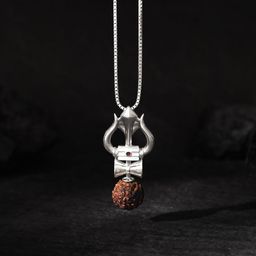 GIVA Rhodium-Plated Contemporary Pendants with Chains-31