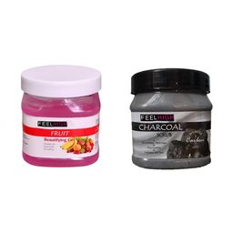 FEELHIGH Set of Fruit Beautifying Gel & Charcoal Scrub - 500 ml Each-31