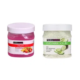 FEELHIGH Set Of 2 Fruit Gel And Cucumber Scrub - 500gm + 500gm-35