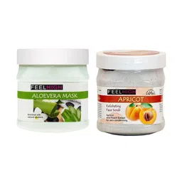 FEELHIGH Face & Body Aloe Vera Mask & Apricoat Scrub -1000ml-42