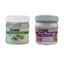 FEELHIGH Set Of 2 Herbal & Skin Whitening Face Scrubs - 500 ml Each-14
