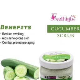 FEELHIGH Set Of 2 Neem Mask & Cucumber Scrub 500ml-Each image 2