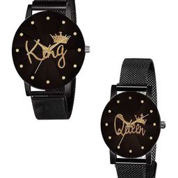 Miss Perfect Unisex Printed Dial & Bracelet Style Straps Analogue Couple Watch TrM84-picture-42