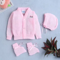 BUMZEE Girls Cardigan With Cap and Socks-image-60