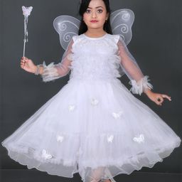 Zenat Girls Fit & Flare Party Dress-image-60