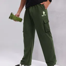HRX by Hrithik Roshan Men Cargo Style Lifestyle Track Pants-image-86