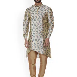 VEERA PARIDHAAN Men Printed Regular Kurta with Pyjamas-picture-22