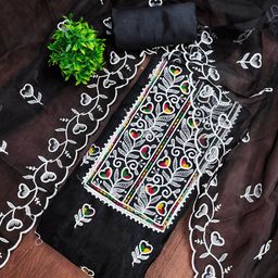 Maroosh Floral Embroidered Organza Unstitched Dress Material-image-42
