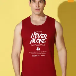 WOOSTRO Pack Of 2 Printed Gym Vests VWS26(ALONE MAROON)(HARD MUSTARD)-image-36