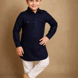 Qtsy Boys Regular Pure Cotton Kurta with Pyjamas-10