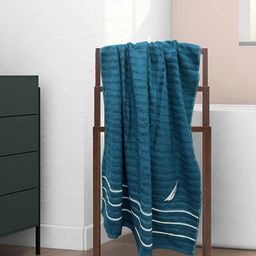 Nautica Blue & White 1 Cotton 500 GSM Bath Towel-picture-15