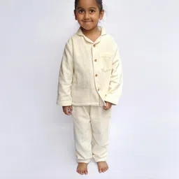 Snuggly Spaces Kids-Unisex White Nightdress-image-83