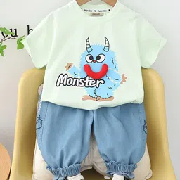 INCLUD Boys Printed T-shirt with Trousers-image-65
