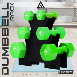 ADRENEX Set Of 6 Fixed Weight Dumbbells - 6 Kg-24