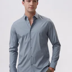 The Collection Classic Slim Fit Satin Formal Shirt-picture-43