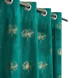 Myntra Elegant Homes Set Of 2 Green Velvet Door Curtains-picture-32