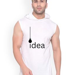 Fashnobic Idea Printed Hooded Gym Vest - K__Print-185_gym_vest White M-image-80