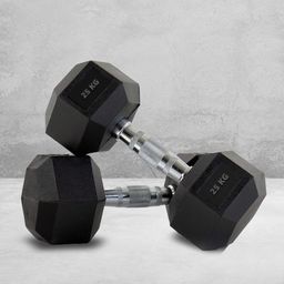 PowerMax Fitness Set Of 2 Hexagon Fixed Weight Dumbbell - 2.5 kg Each-image-47
