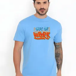KaamBhari Graphic Printed Round Neck Regular Fit Cotton T-shirt-picture-41