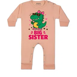 Arvesa Kids-Unisex Peach Cotton Rompers-picture-16