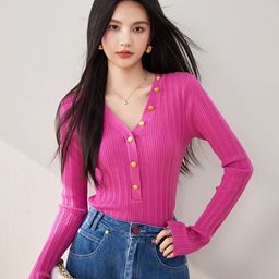 JC Collection Women Striped Cardigan-image-43