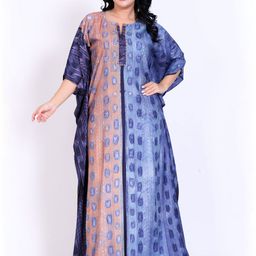 SILK N STYLES Printed Maxi Kaftan Nightdress-image-65