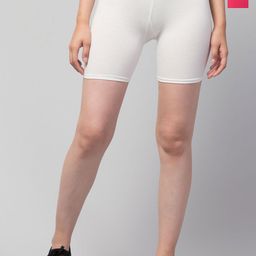 Attire Zone Women Skinny Fit Low-Rise Cycling Sports Shorts-image-97