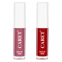 CARET ORGANIC Set Of 2 Super-Pigmented Liquid Matte Lipsticks - 2 ml Each - 2 - 3-59