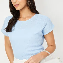 max Women Self Design Extended Sleeves Top-image-48