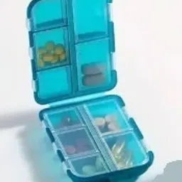 7-DAYS (Pack Of 1) Travelling Pill Box of 10 Compartments / Folding Pocket Pill Box / Pill Box-image-31