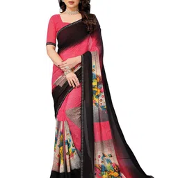Moda Rapido Floral Poly Georgette Saree-32
