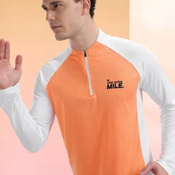 HRX by Hrithik Roshan Colourblocked Rapid-Dry High Neck Running T-shirt-picture-33
