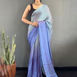 Mitera Women Ombre Dyed Pure Georgette Saree-image-89
