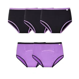SuperBottoms Pack Of 5 Period Briefs-image-90