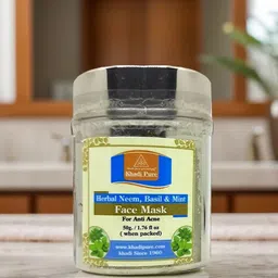 Khadi Pure Herbal Neem, Basil & Mint Face Mask - 50 g-image-63