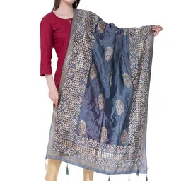 A R SILK DUPATTA HUB Ethnic Motifs Printed Dupatta-picture-31