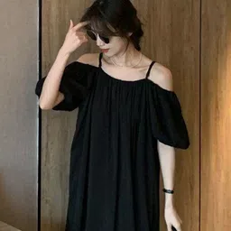 StyleCast Women Off-Shoulder A-Line Midi Dress-picture-24