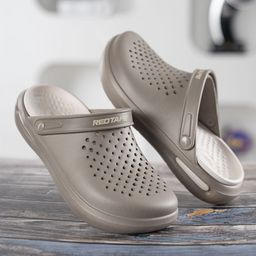 Red Tape Men Self Design Clogs-picture-17